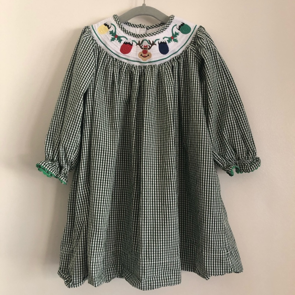 Smocked Christmas dress 4T